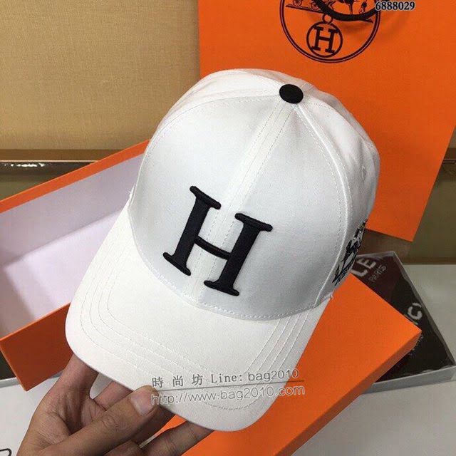 Hermes男士帽子 愛馬仕經典H棒球帽鴨舌帽  mm1029